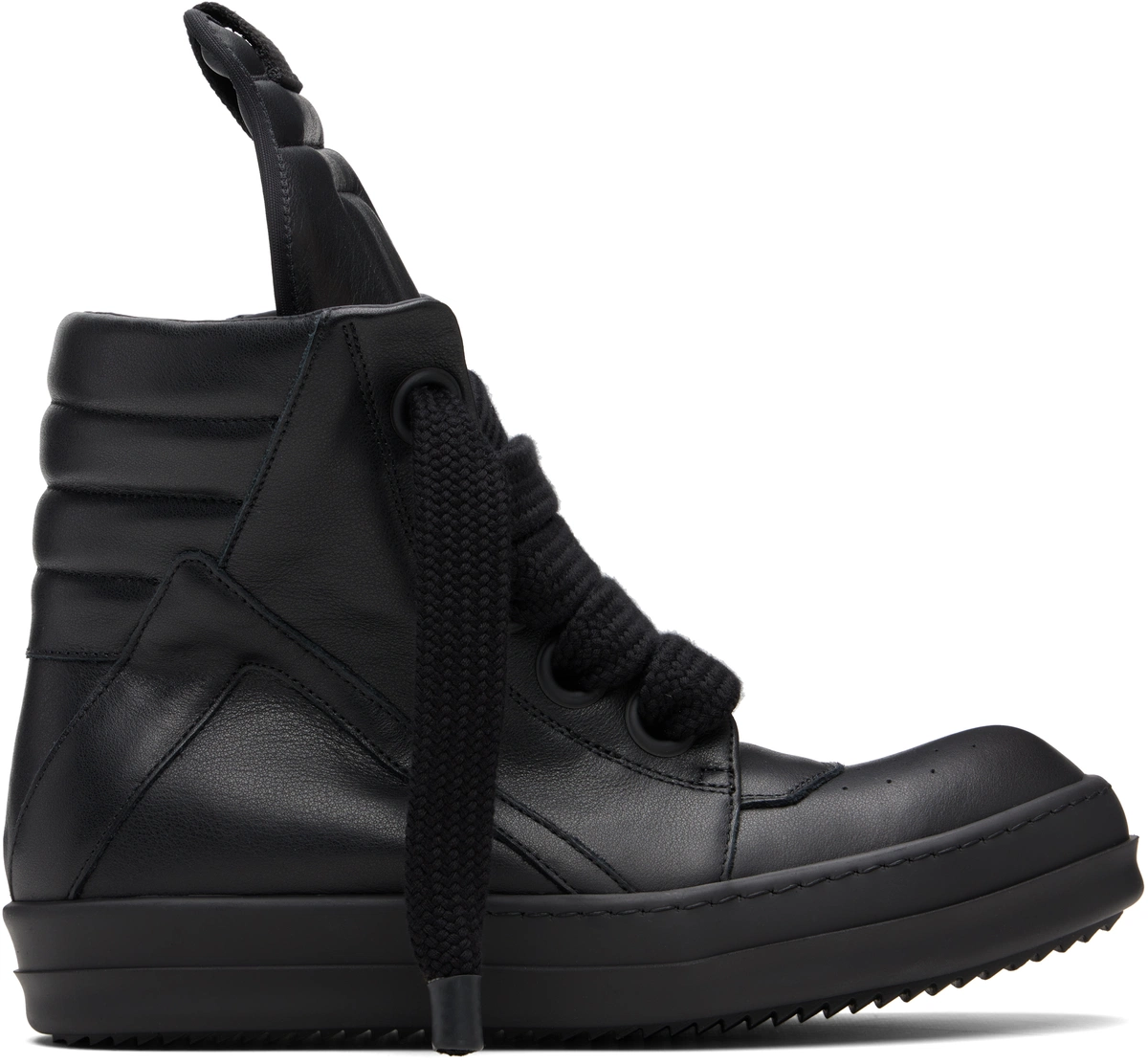 Кроссовки Rick Owens Black Hollywood Geobasket