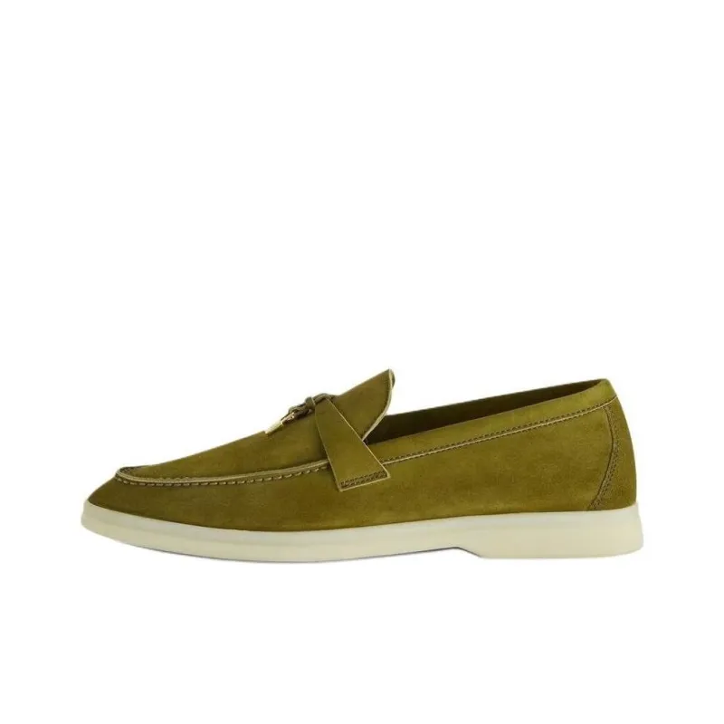 Loro Piana Summer Charms Walk Лоферы Зеленый